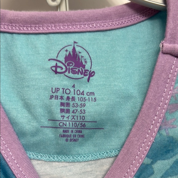 NWT- Disney Store Elsa and Anna Blue Pajama Set with Frozen Design - Picture 3 of 5